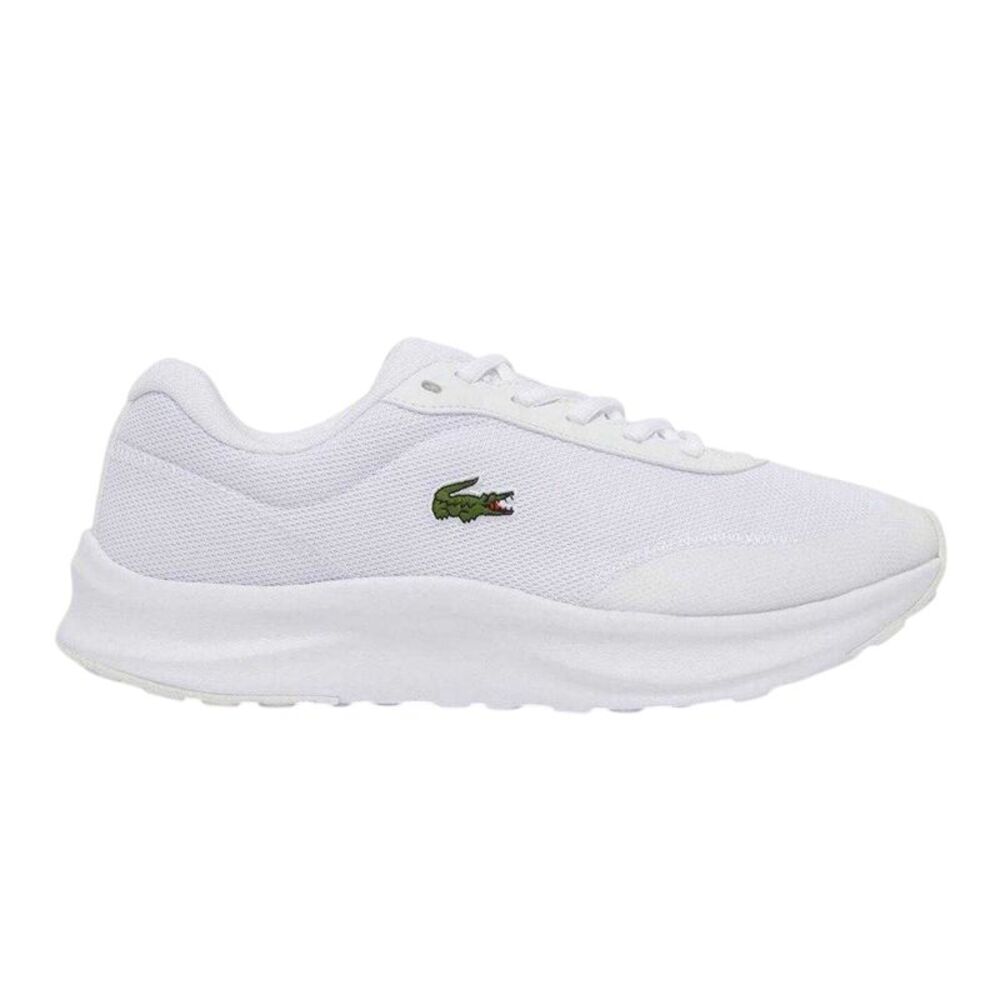 Lacoste Mens Neo Runbase Mesh Cushioned Sneakers / White